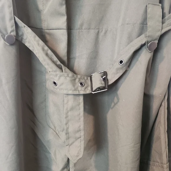 Women's Olive Green Jumpsuit - Picture 3 of 10